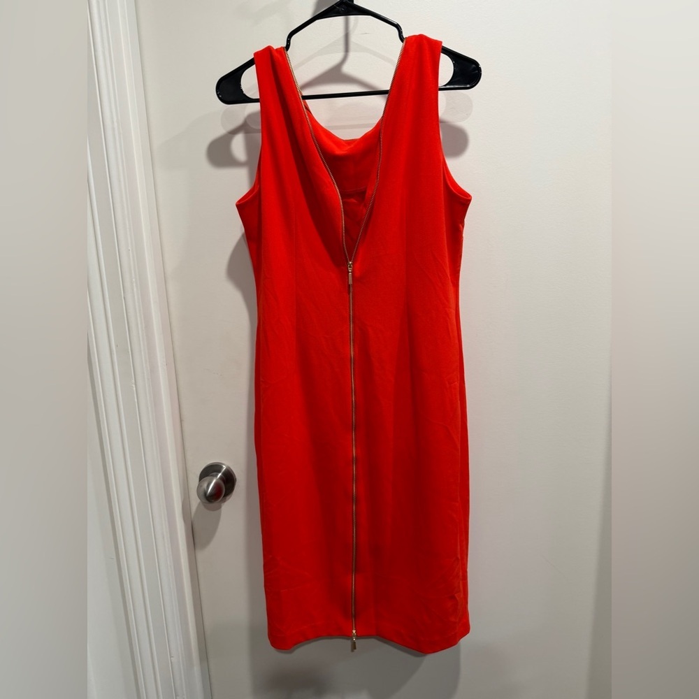 Calvin Klein Vibrant Red Pencil dress - Picture 4 of 6
